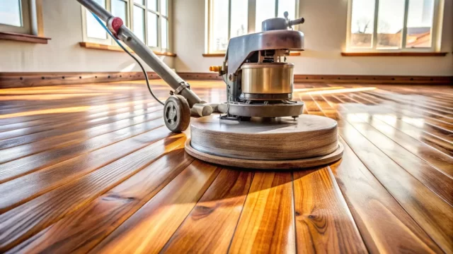 sand and re-finishing hardwood flooring