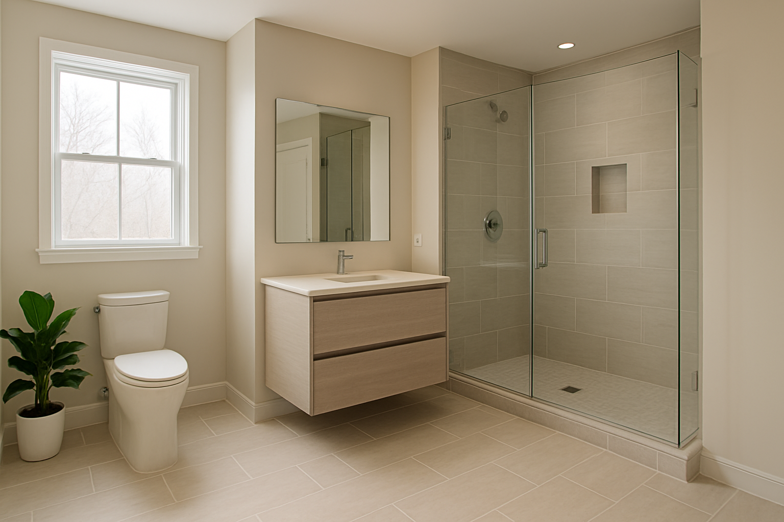 a modern luxury bathroom interior in rockville maryland fea