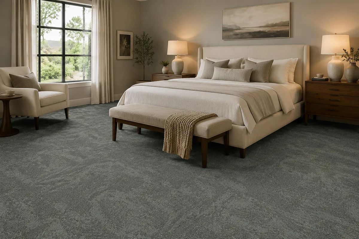 cozy warm modern bedroom with fabrica brushstrokes carpet in artist beret – karpet king design center cozy warm modern bedroom with fabrica brushstrokes carpet in artist beret