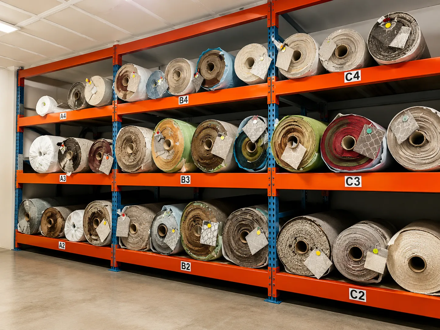 assorted in-stock hard-surface flooring at karpet king in rockville, md