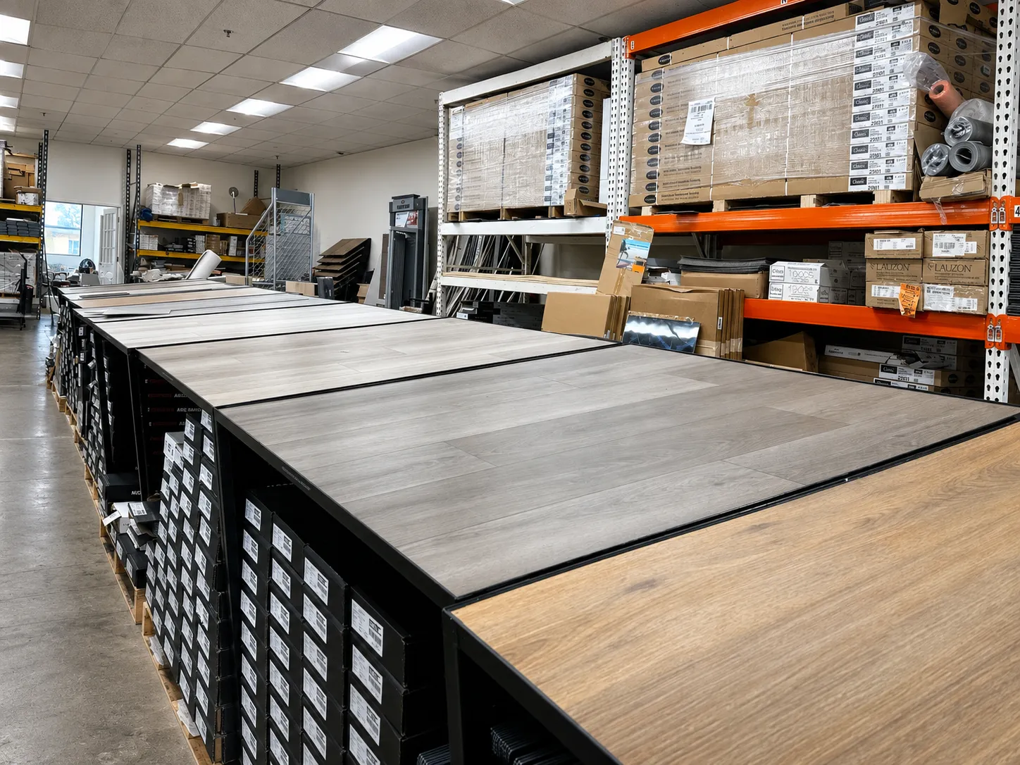 in-stock luxury vinyl plank flooring at a rockville, md flooring warehouse